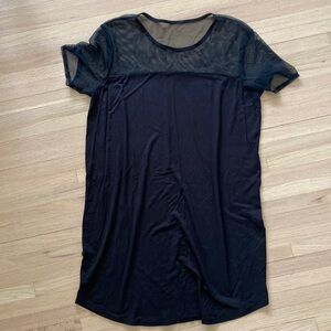 Mesh Tunic Mini Dress